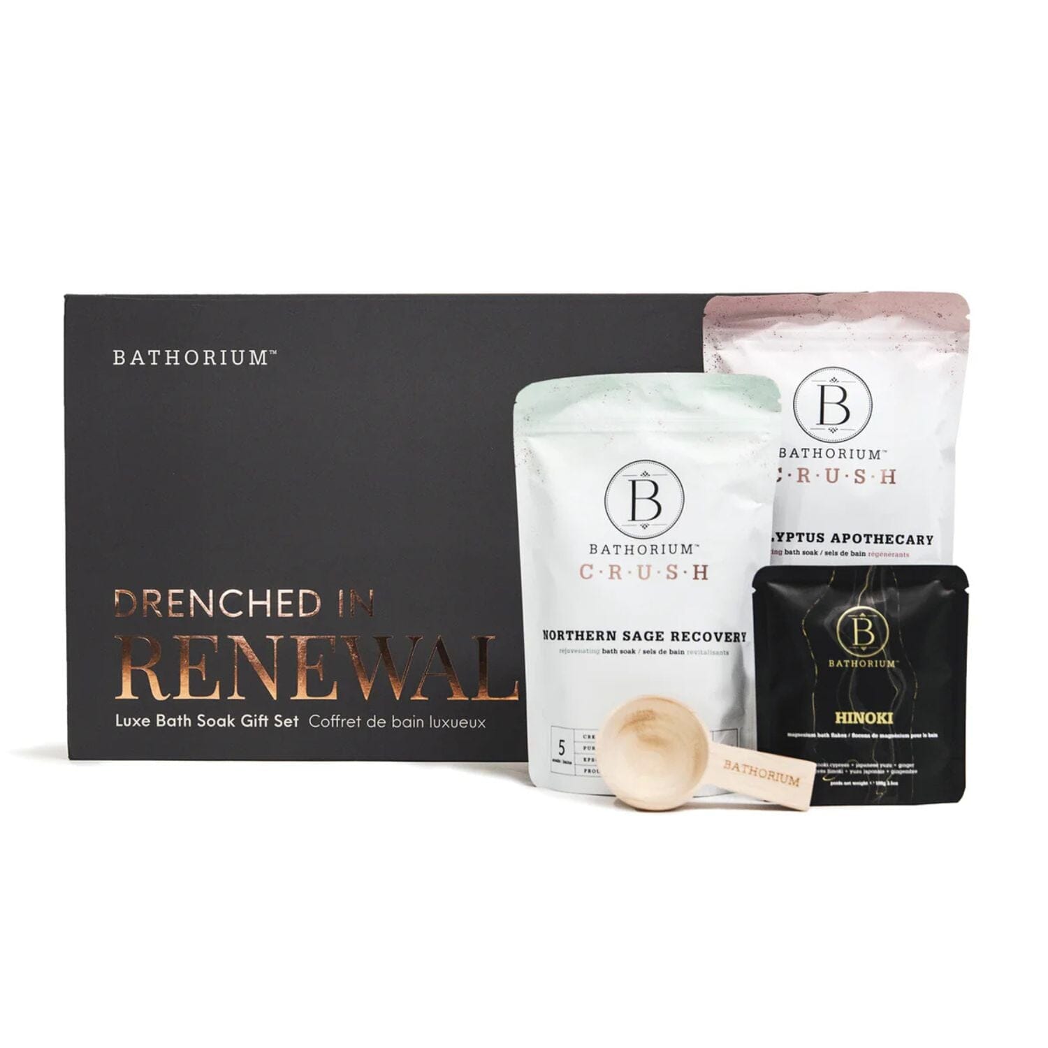 Bathorium Drenched in Renewal Luxe Bath Soak Gift Set Bath Salt / Soaks Bathorium 