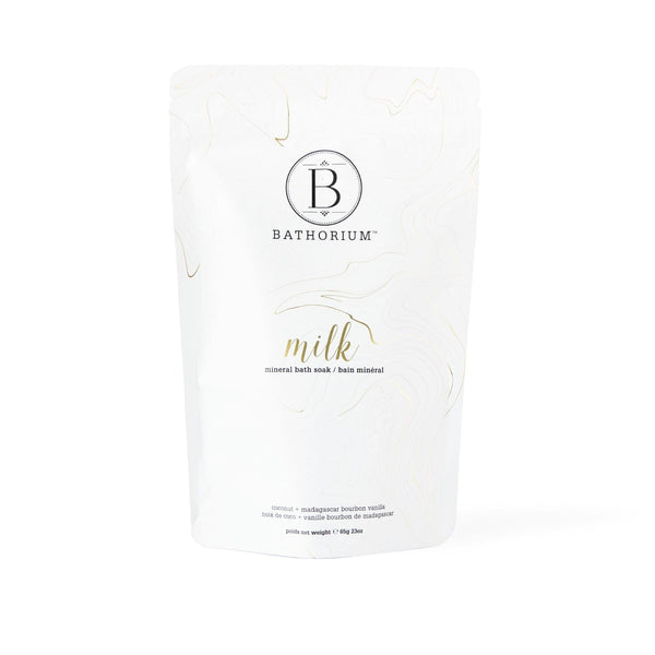 Bathorium Milk Coconut + Vanilla Mineral Bath Soak (Size Options) Bath Salt / Soaks Bathorium 650g 