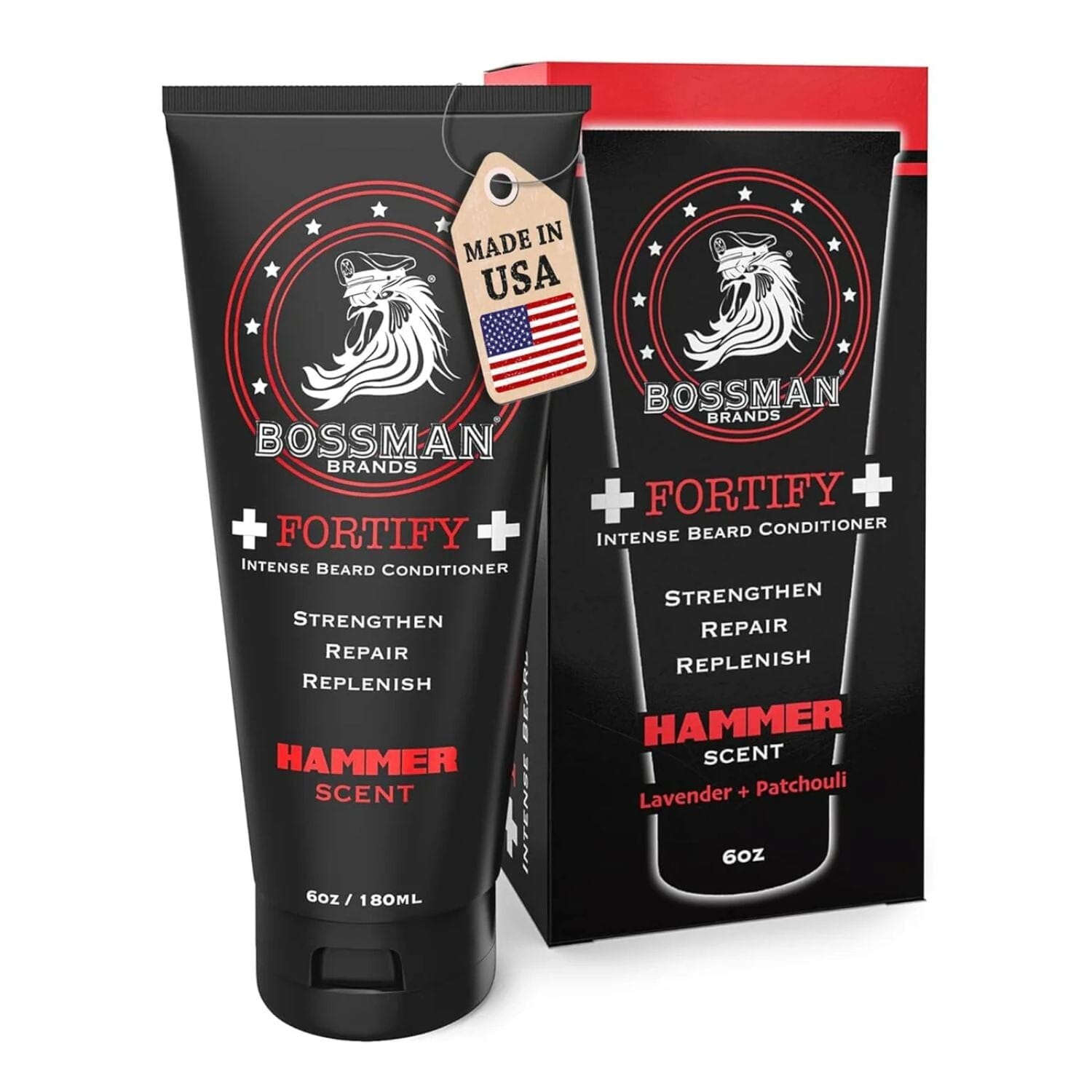 Bossman Fortify Intense Beard Conditioner - Hammer (6oz) Beard Conditioners Bossman 