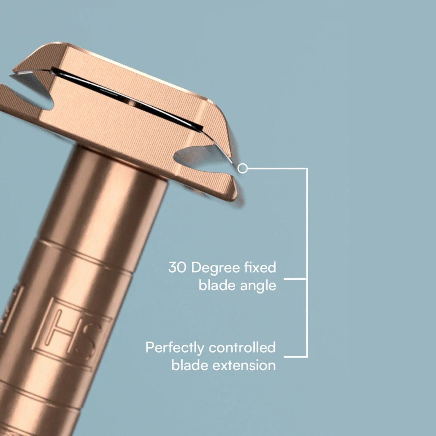 Henson Shaving AL13-M Razor - Steel Blue Safety Razors Henson Shaving 