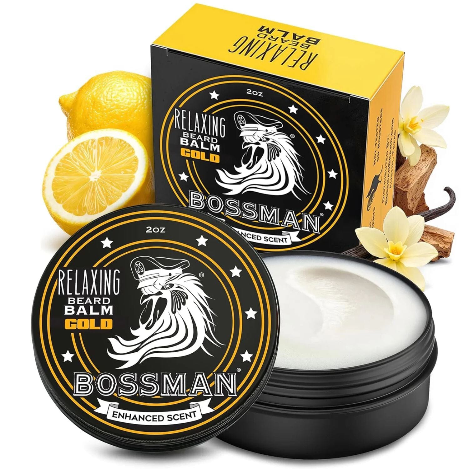 Bossman Relaxing Beard Balm - Gold (2oz) Beard Balms Bossman 
