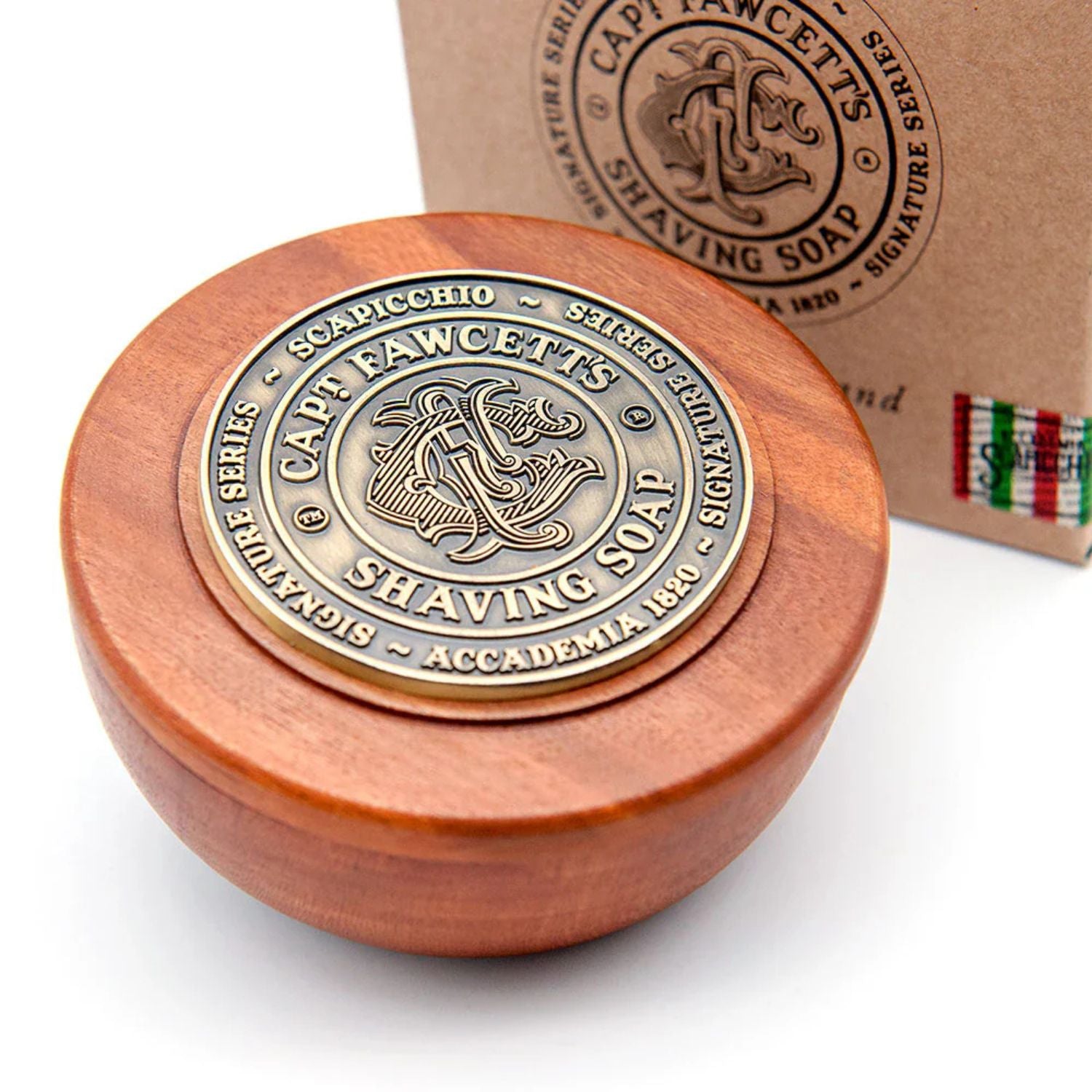 Captain Fawcett’s Scapicchio Fig, Olive & Bay Rum Shaving Soap (Options)