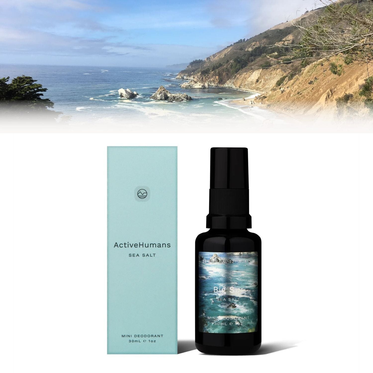 Active Humans Spray Deodorant - Sea Salt (30ml) Deodorants & Antiperspirants Active Humans 