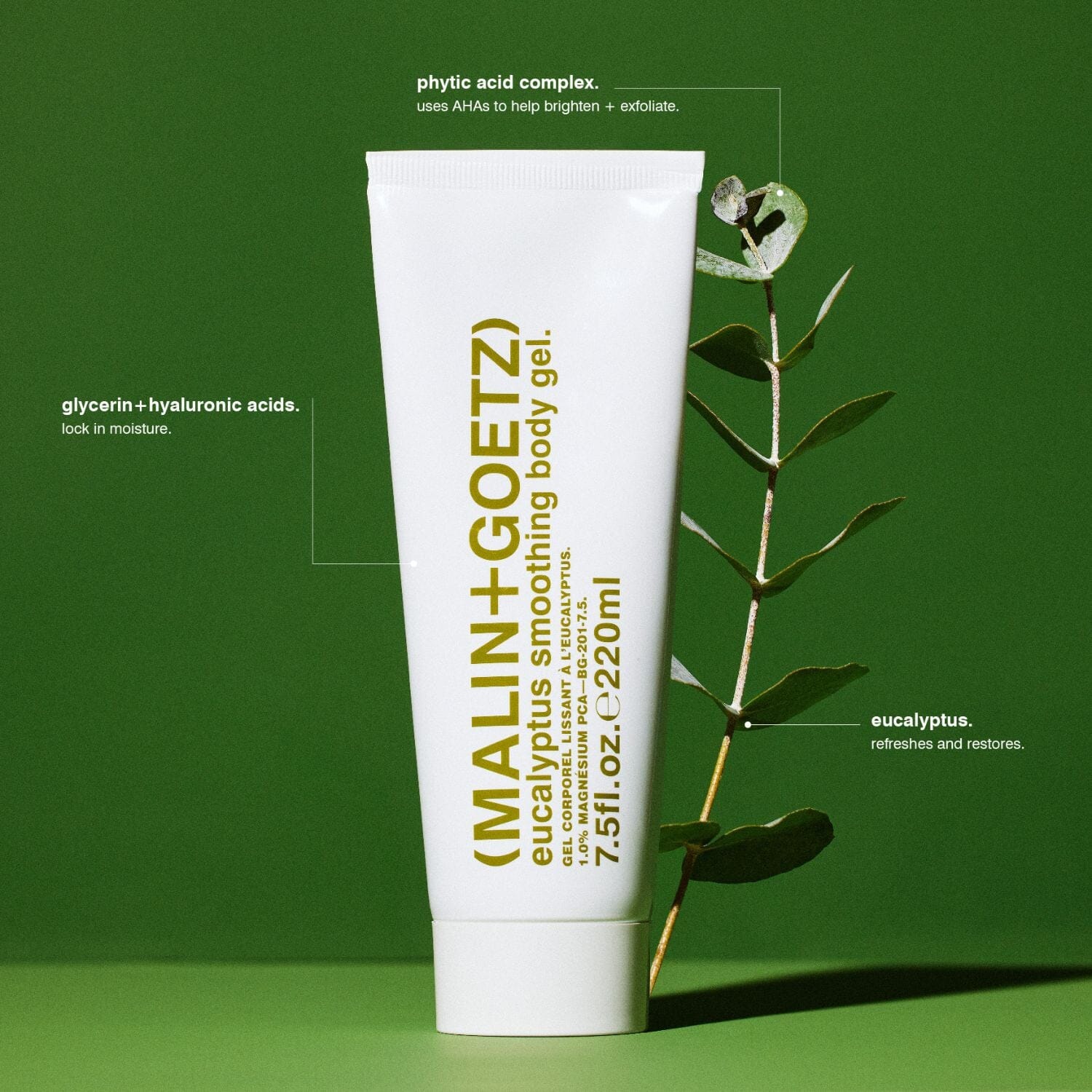 (Malin+Goetz) Eucalyptus Smoothing Body Gel (220ml) Body Moisturizers (Malin+Goetz) 