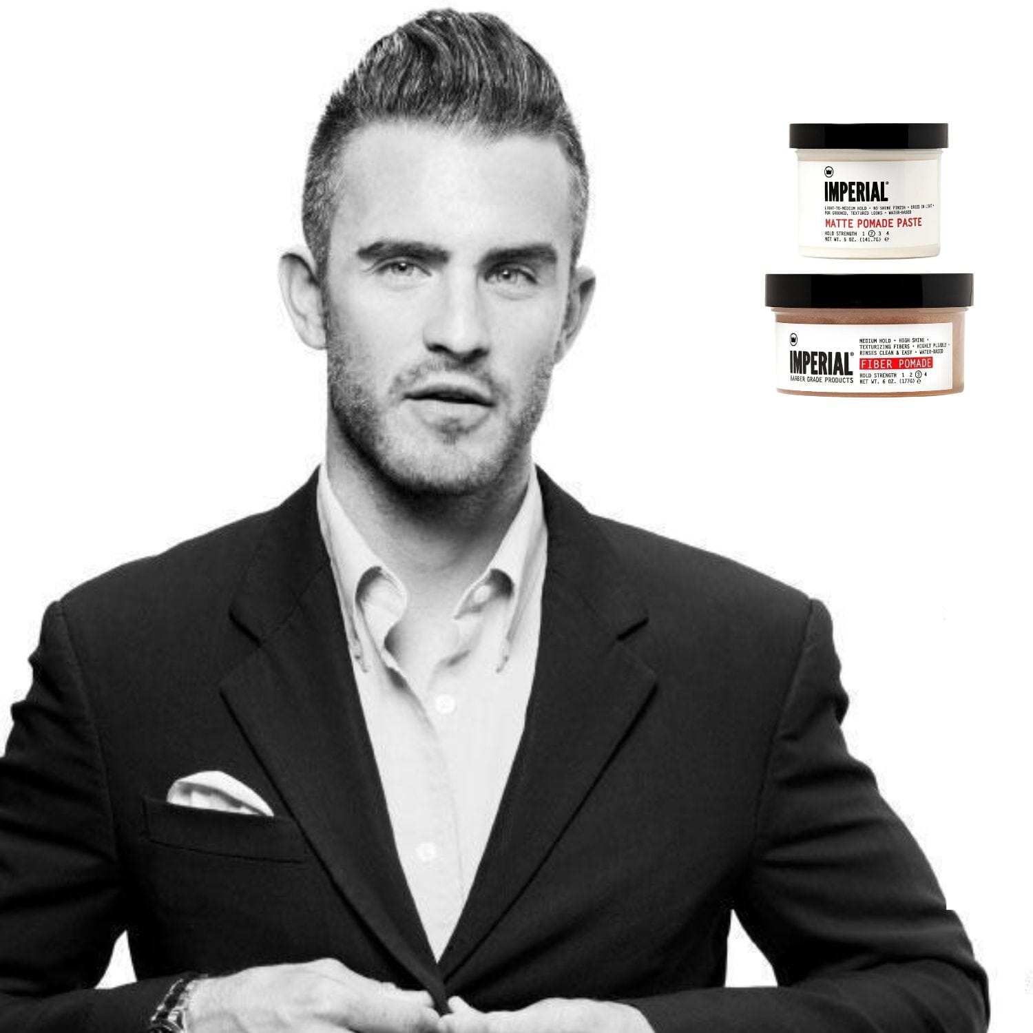 Imperial Matte Pomade Paste (Size Options) Pomades Imperial Barber Products 