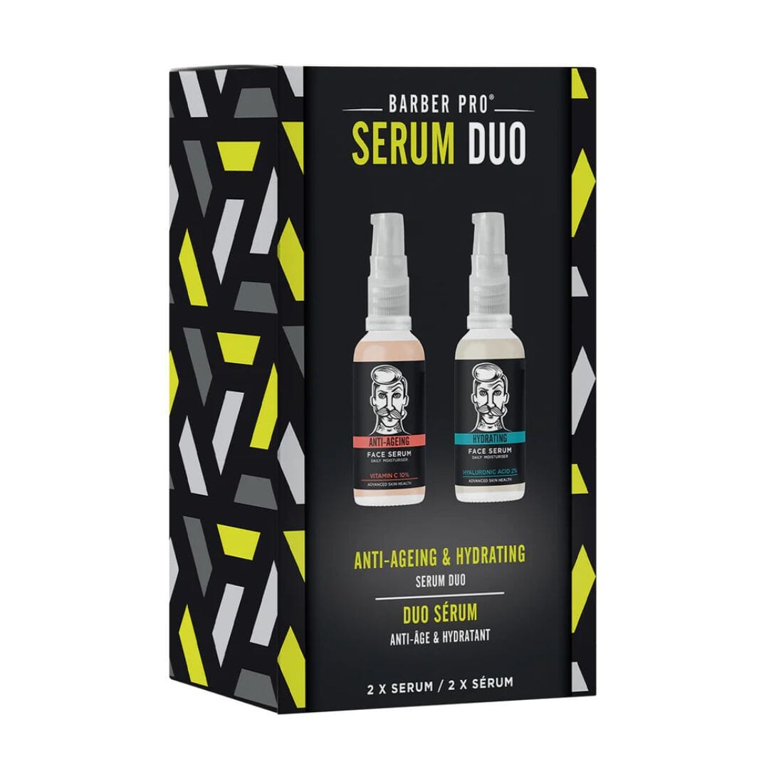 Barber Pro Anti-Ageing & Hydration Set: Serum Duo (2 x 30ml) Serums Barber Pro 