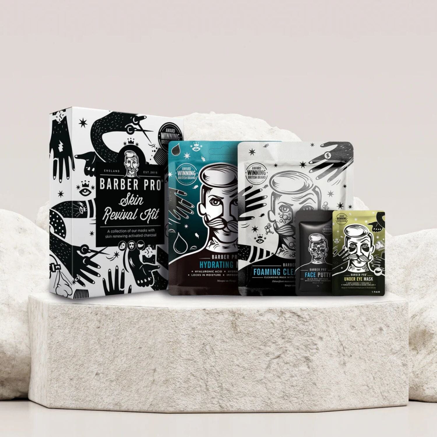 Barber Pro Skin Revival Kit Masks Barber Pro 