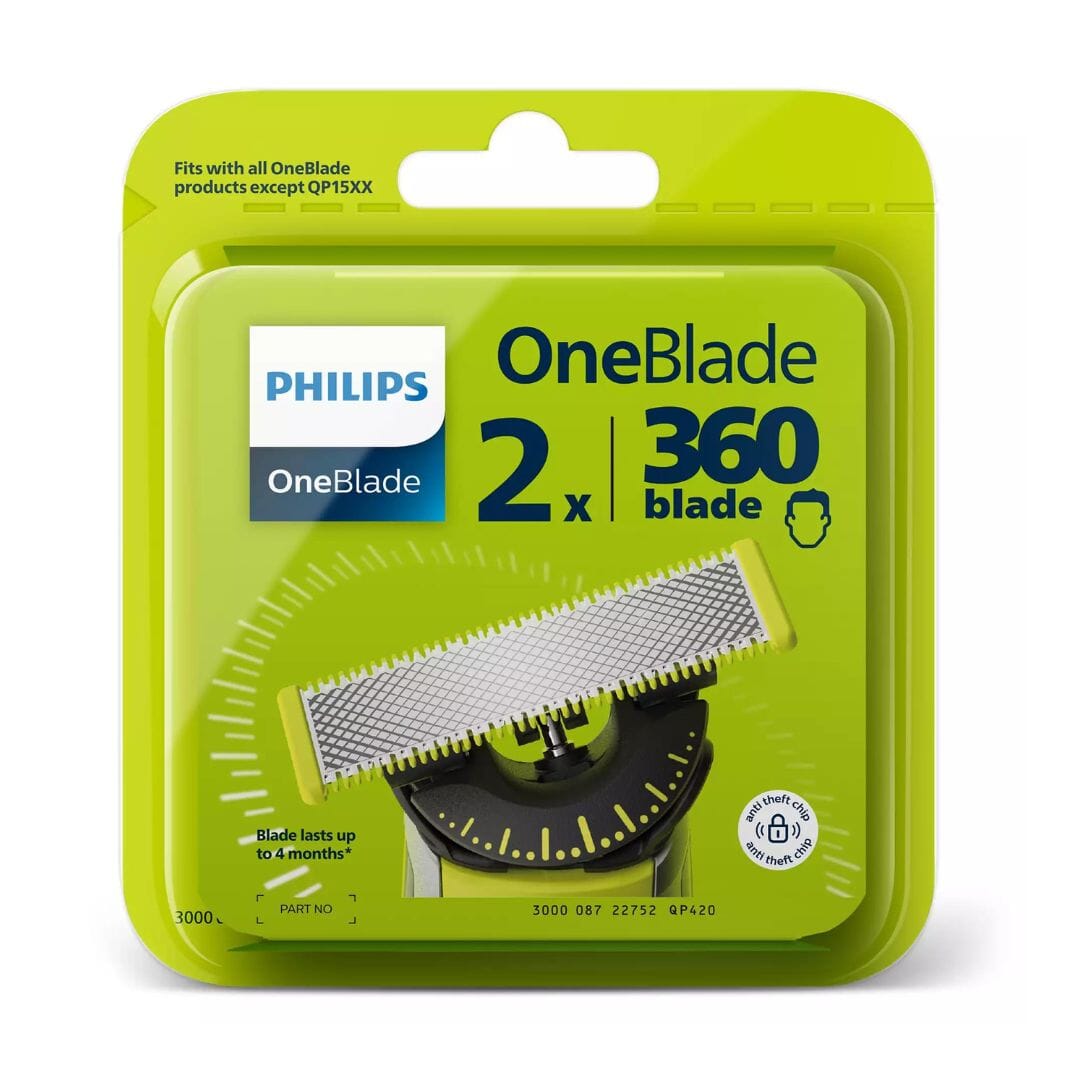 Philips ped philips oneblade lame ricambio qp430/50 3 pezzi blade 360