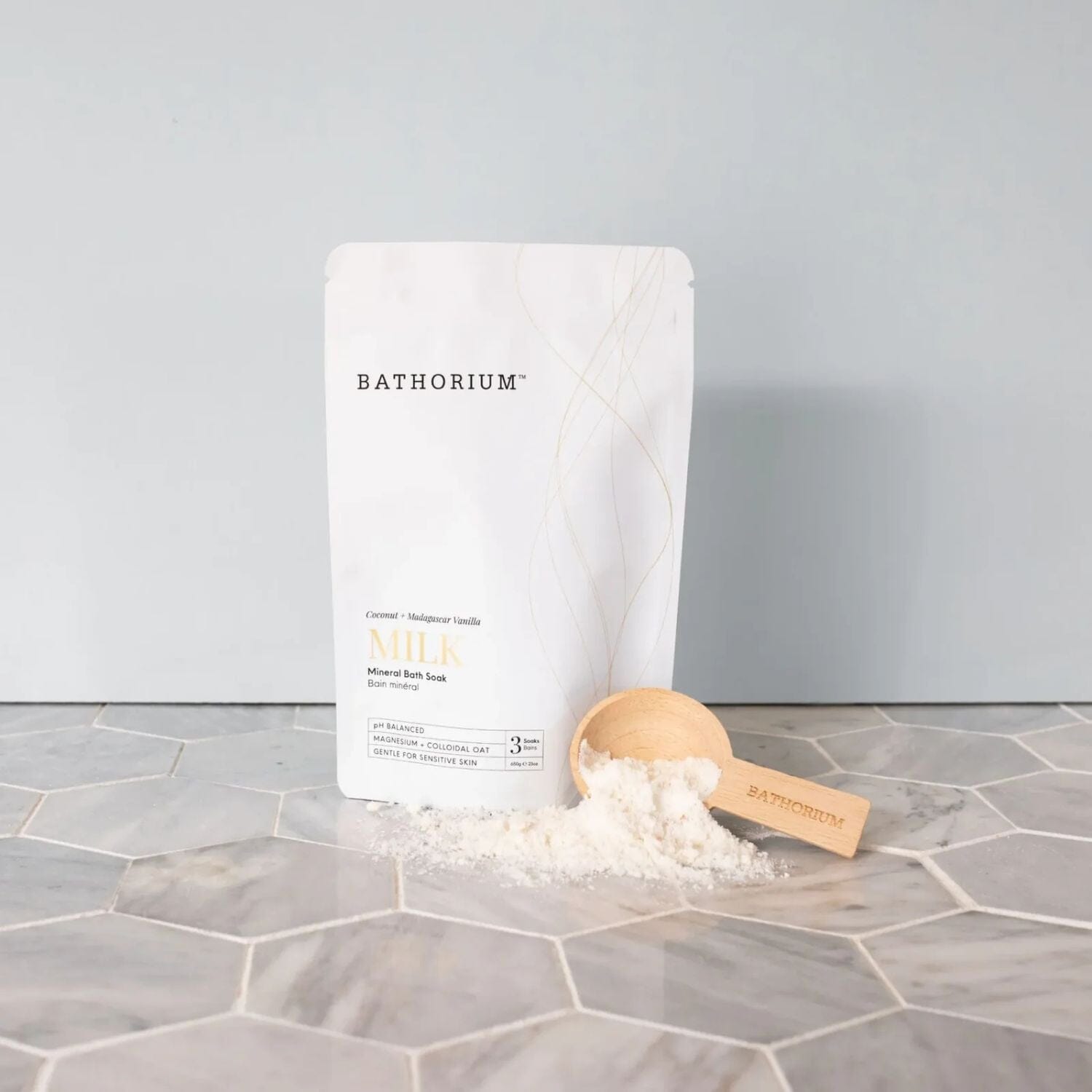 Bathorium Milk Coconut + Vanilla Mineral Bath Soak (650g) Bath Salt / Soaks Bathorium 
