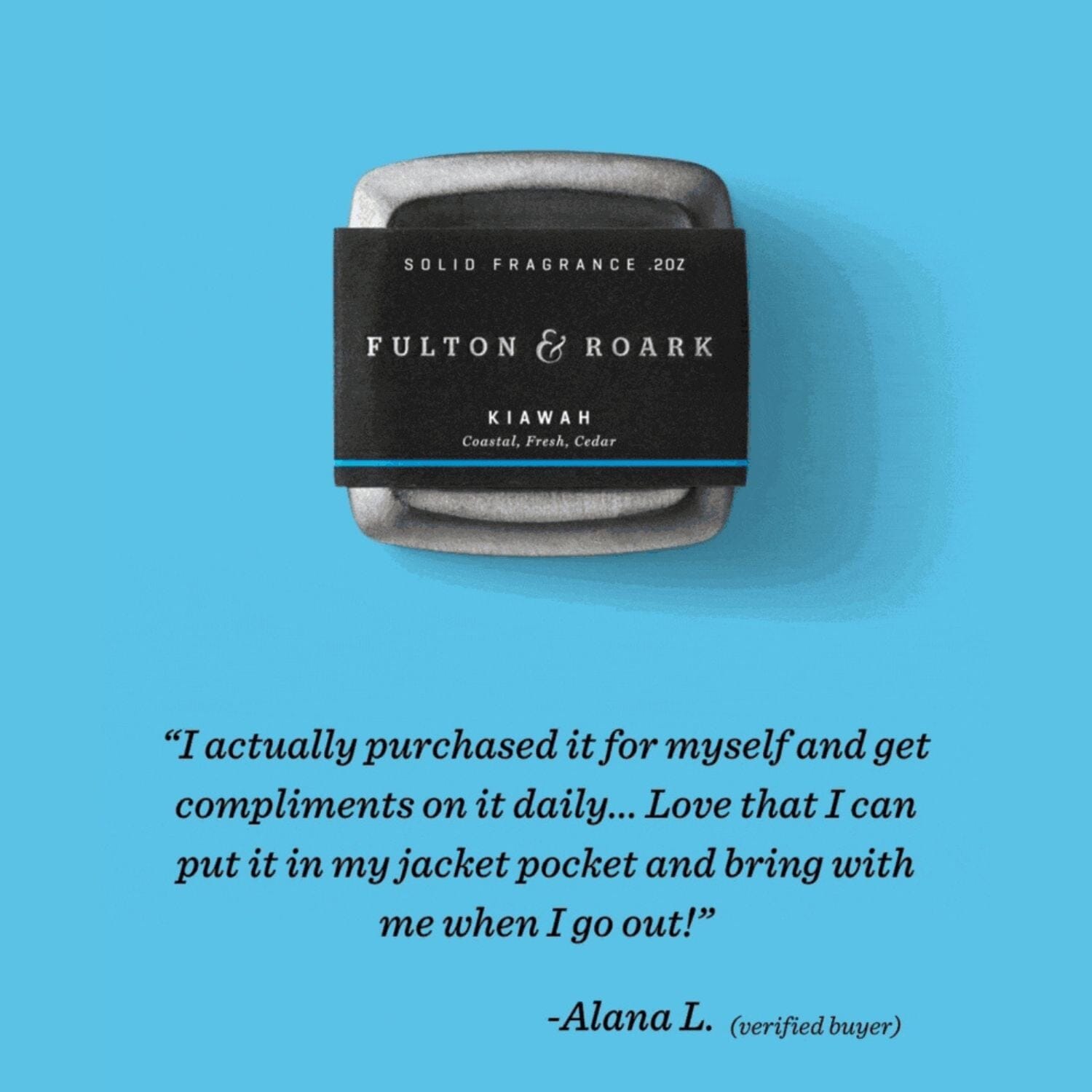 Fulton & Roark Kiawah Solid Cologne (0.2oz) Solid Cologne Fulton & Roark 