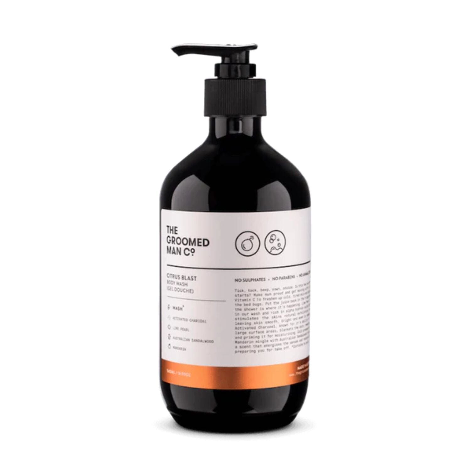 The Groomed Man Co. Citrus Blast Body Wash (500ml) Shower Gels & Washes The Groomed Man Co. 