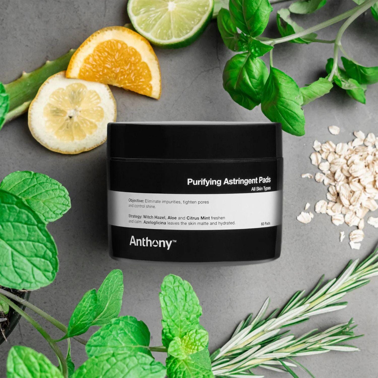 Anthony Purifying Astringent Pads (60 pads) Toners Anthony Logistics 