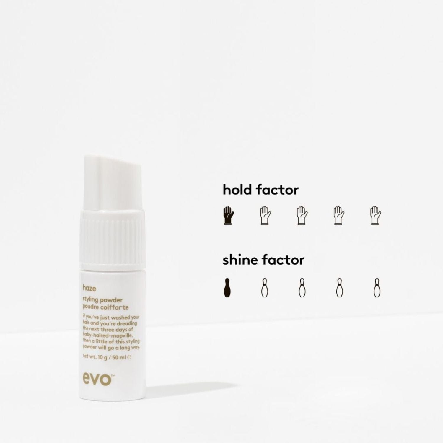 Evo Haze Styling Powder (50ml/net wt 10g) Powders Evo 