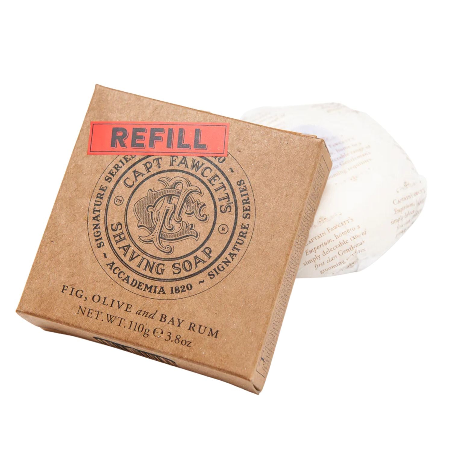 Captain Fawcett’s Scapicchio Fig, Olive & Bay Rum Shaving Soap (Options)