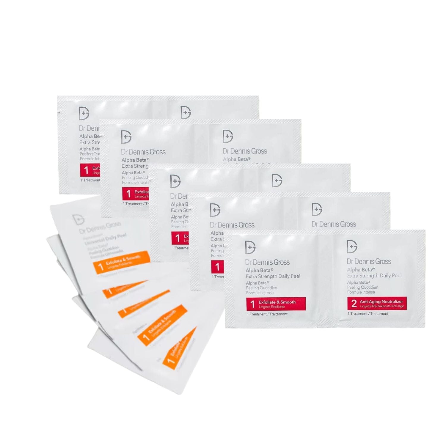 Dr. Dennis Gross Alpha Beta Peel - 10 Packettes (5 Universal + 5 Extra Strength) Pads & Peels Dr. Dennis Gross 