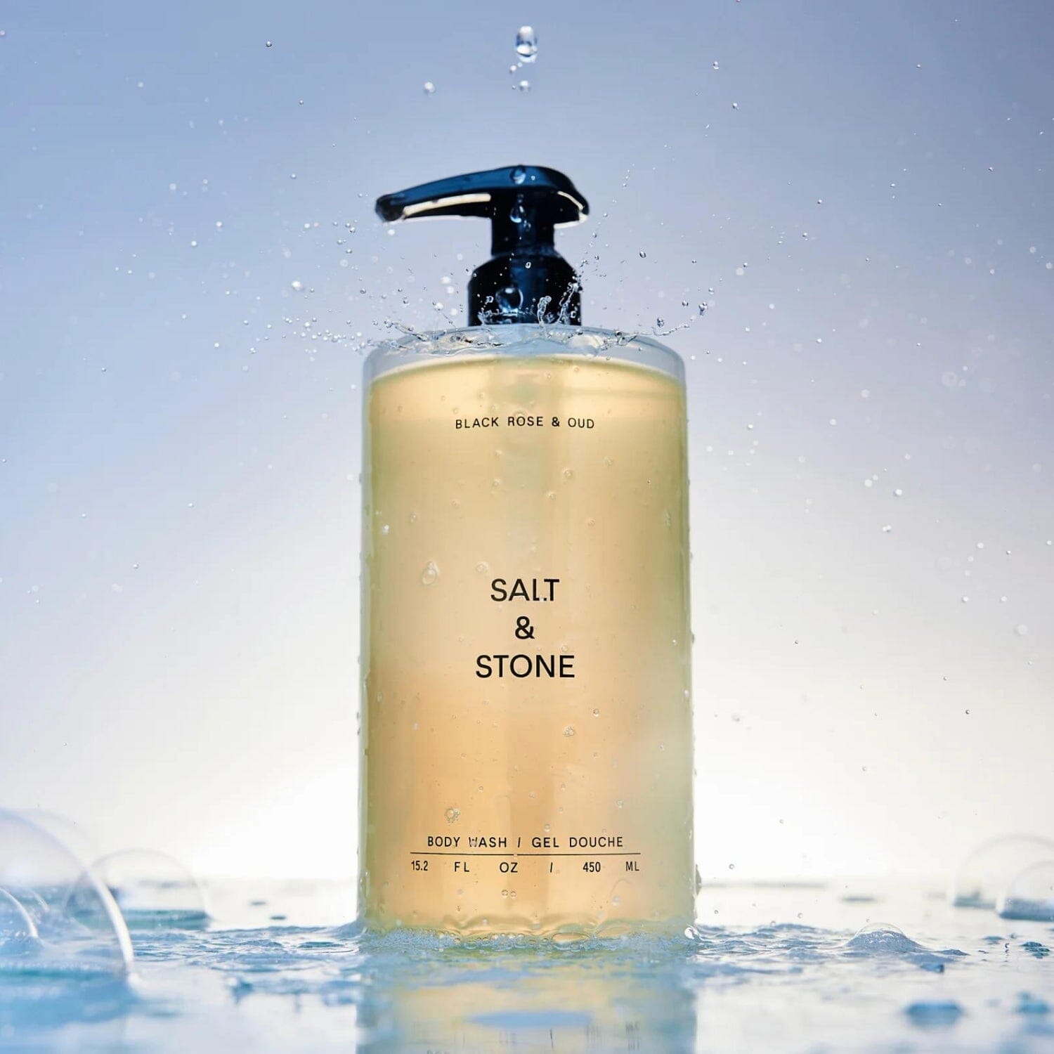 Salt & Stone Body Wash - Black Rose & Oud (450ml) Body Wash Salt & Stone 