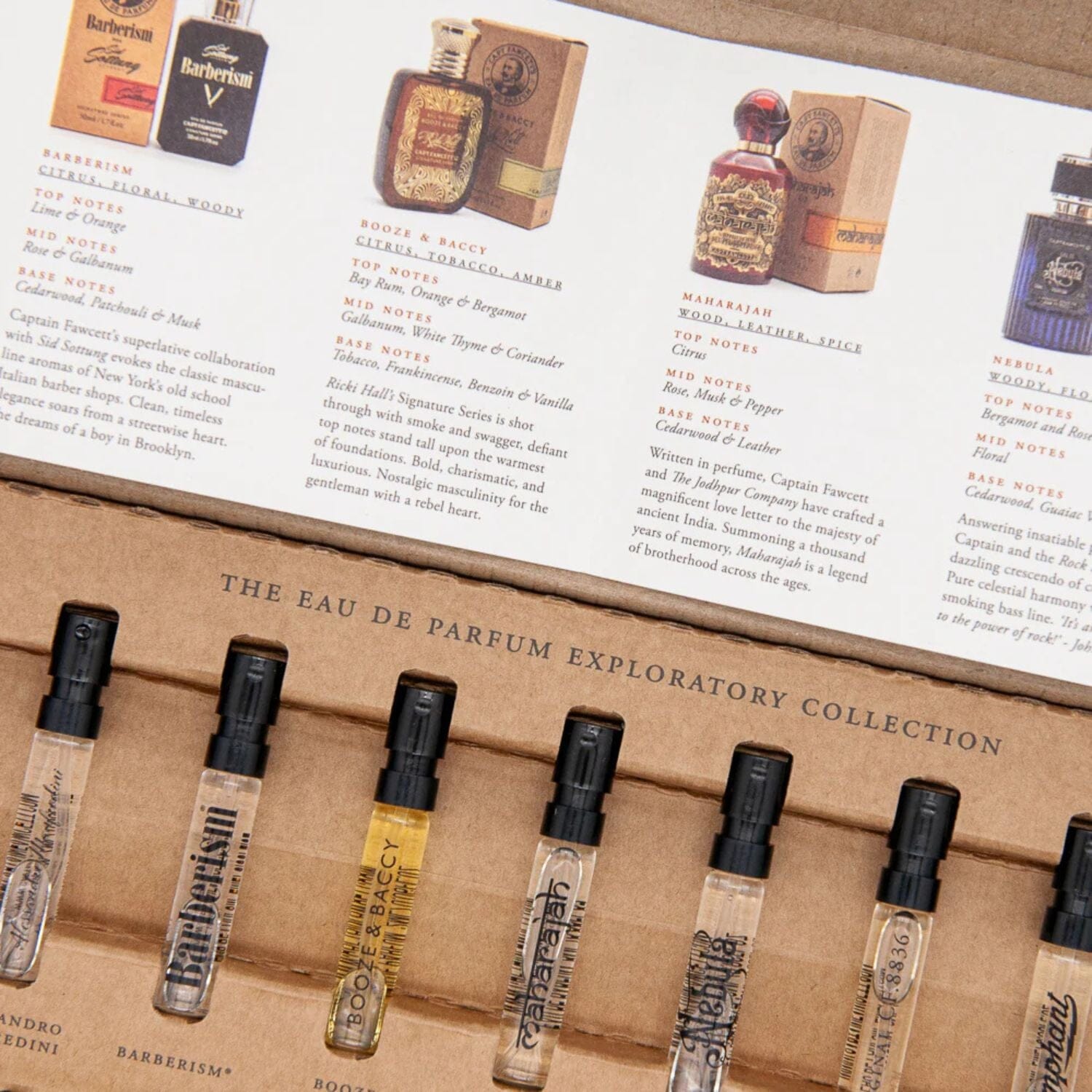 Captain Fawcett's Eau De Parfum Exploratory Collection (7 x 2ml) Fragrance Capt. Fawcett 