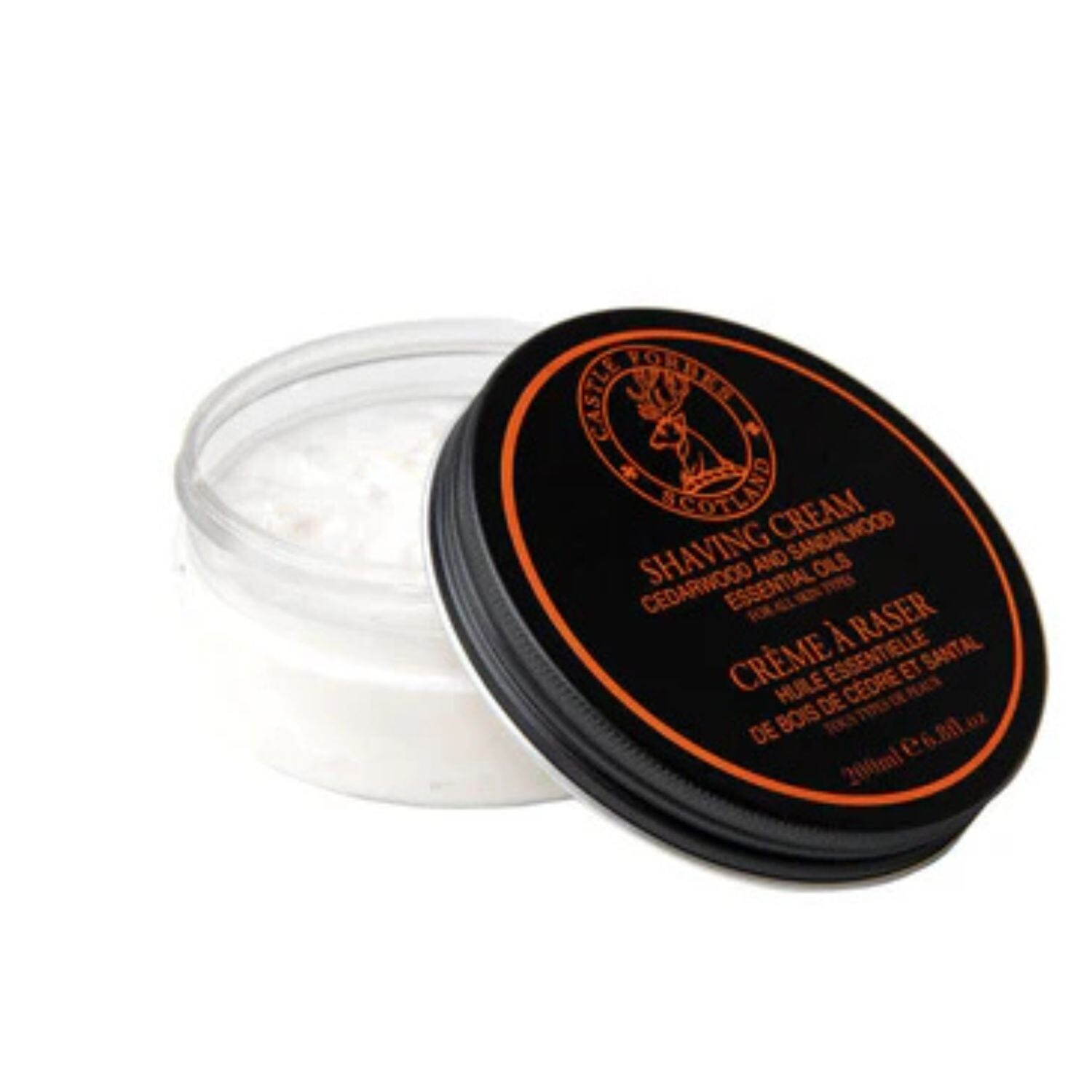 Castle Forbes Cedar & Sandalwood Essential Oil Shaving Cream (200ml) Shaving Creams Castle Forbes 