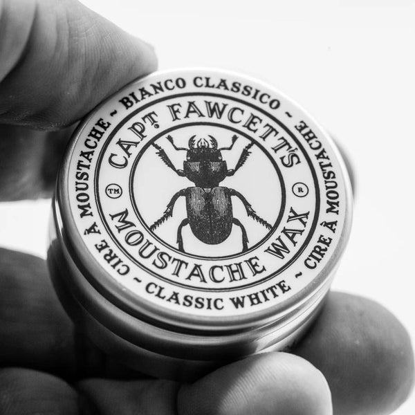 Captain Fawcett's Bianco Classico Moustache Wax (15ml) Moustache Waxes Capt. Fawcett 