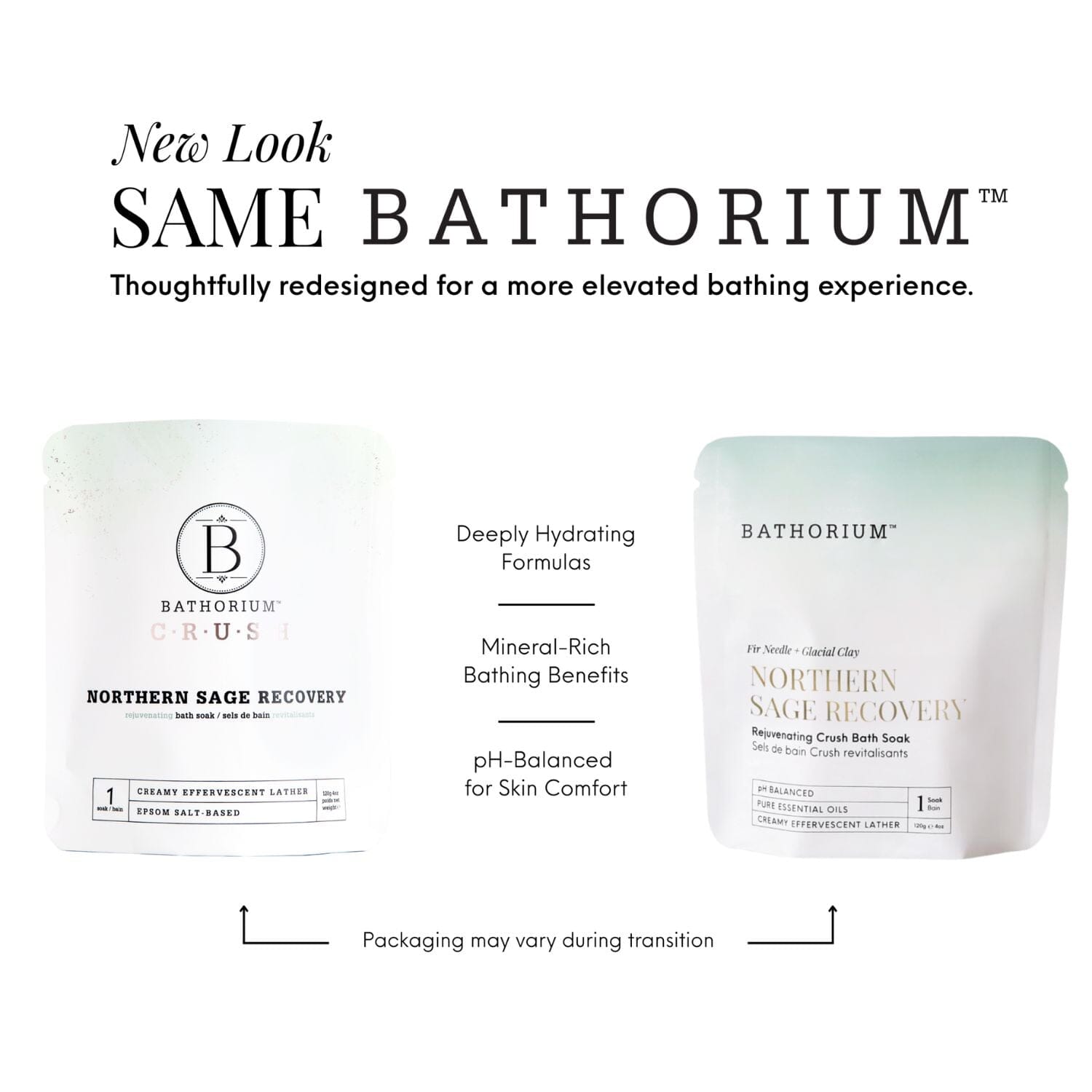 Bathorium Crush Relaxing Bath Soak - Northern Sage Recovery (Size Options) Bath Salt / Soaks Bathorium 