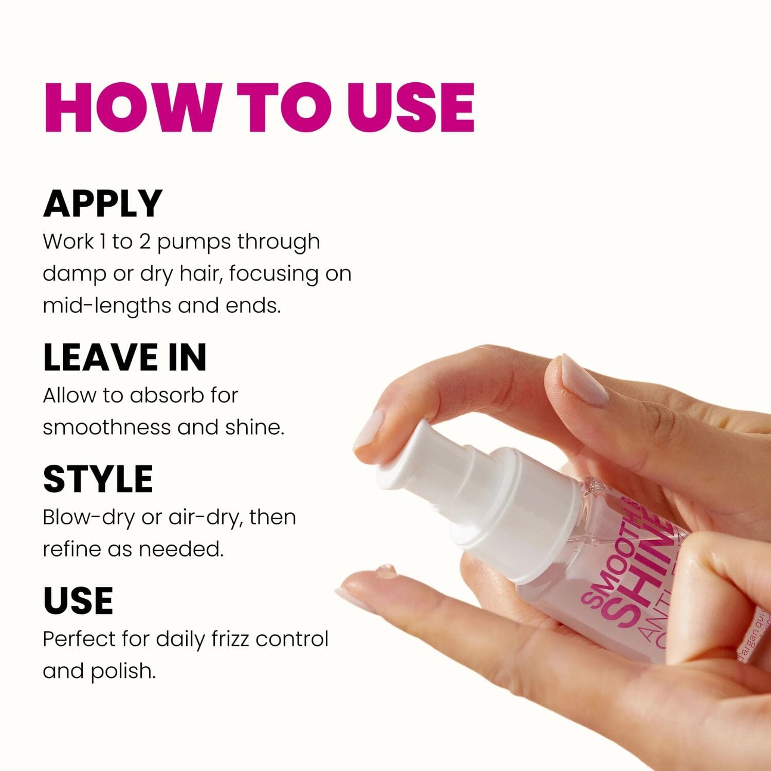 Eleven Australia Smooth & Shine Anti-Frizz Serum (60ml) Tonics & Sprays Eleven Australia 