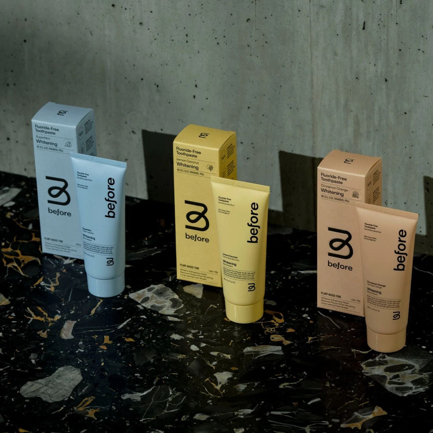 Before Fluoride Free Whitening Toothpaste - Supermint (Size Options) Oral Care Before Toothpaste 