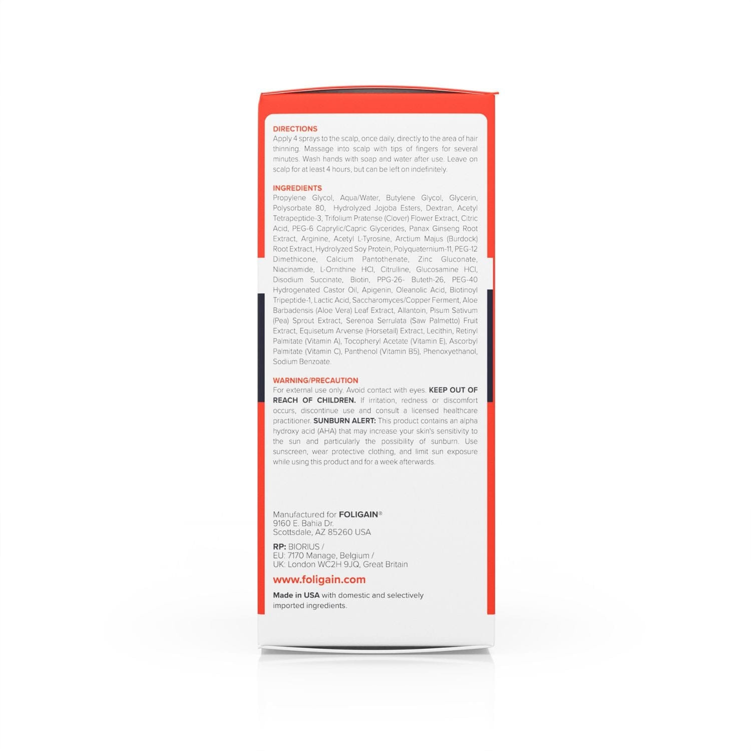 Foligain Men's Intensive Treatment for Thinning Hair with 10% Trioxidil (59ml) Hair Loss Treatments Foligain 