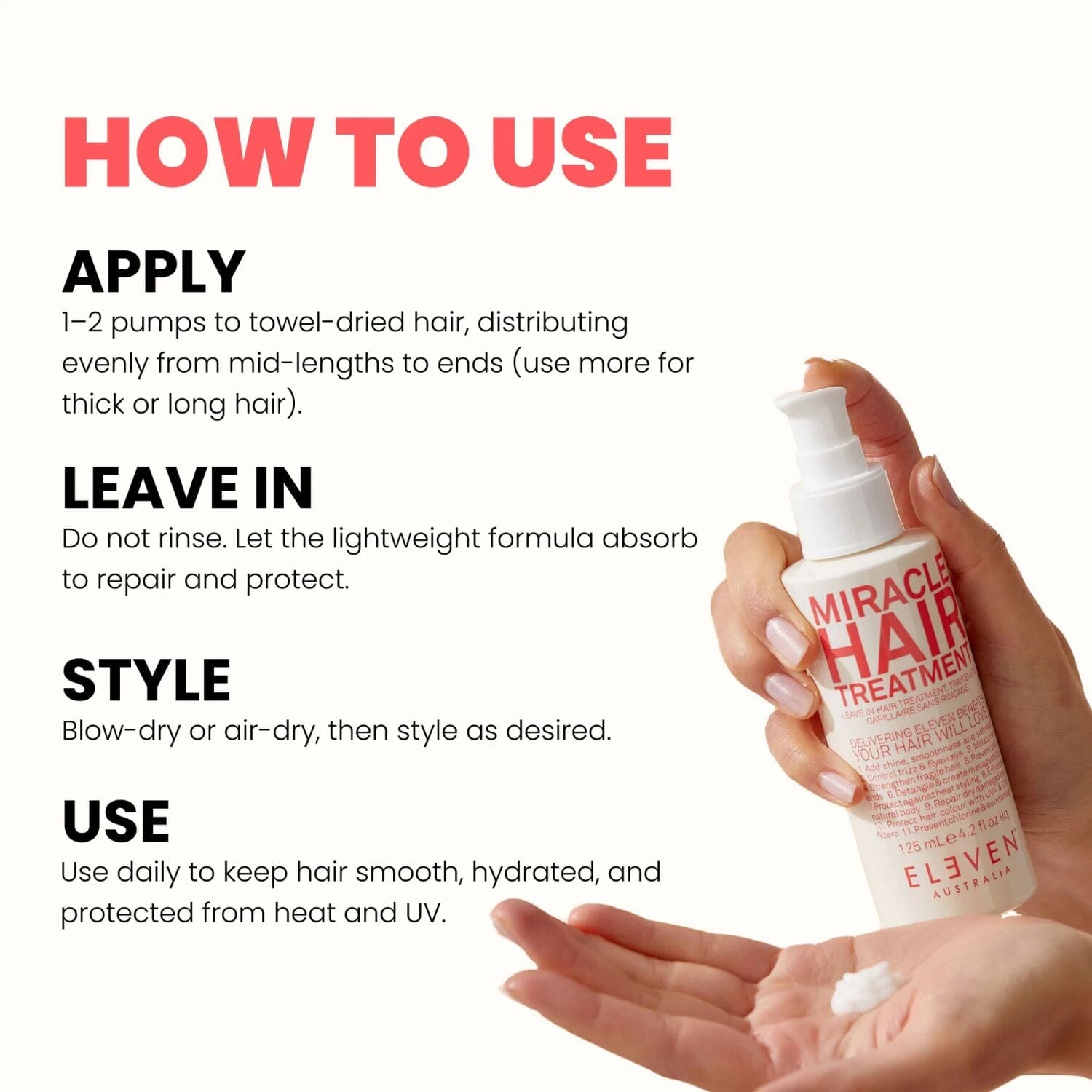 Eleven Australia Miracle Hair Treatment (125ml) Conditioners Eleven Australia 