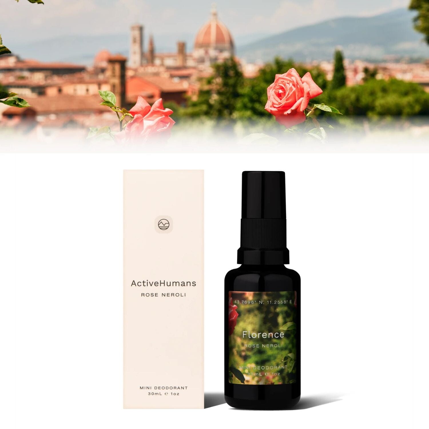 Active Humans Spray Deodorant - Rose Neroli (30ml) Deodorants & Antiperspirants Active Humans 