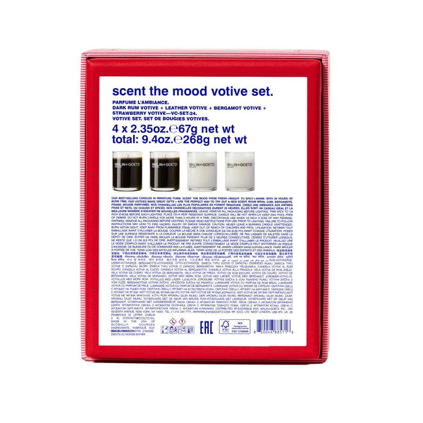 (Malin+Goetz) Scent The Mood Holiday Votive Set (4 x 67g) Candles (Malin+Goetz) 