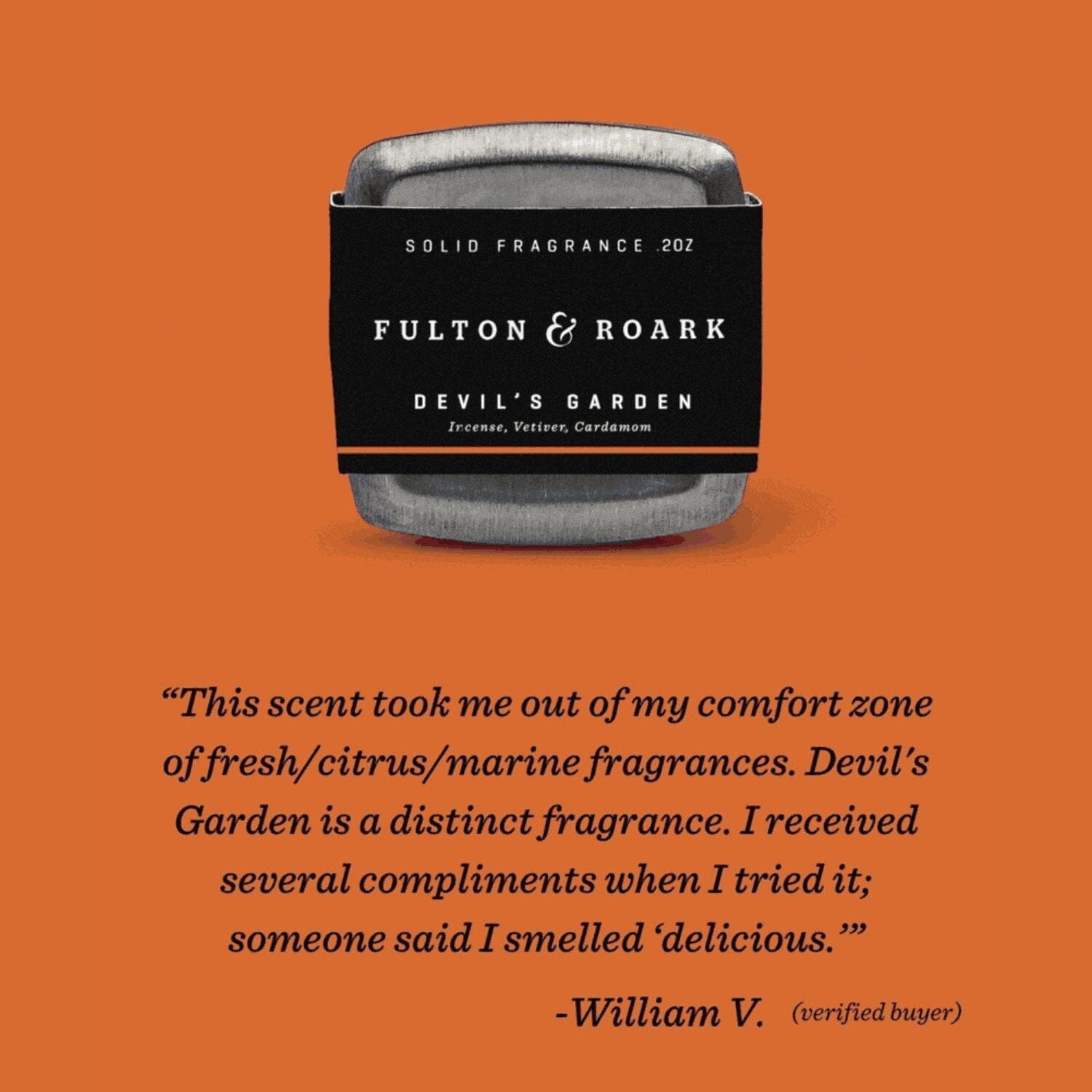 Fulton & Roark Devil's Garden Solid Cologne (0.2oz) Solid Cologne Fulton & Roark 