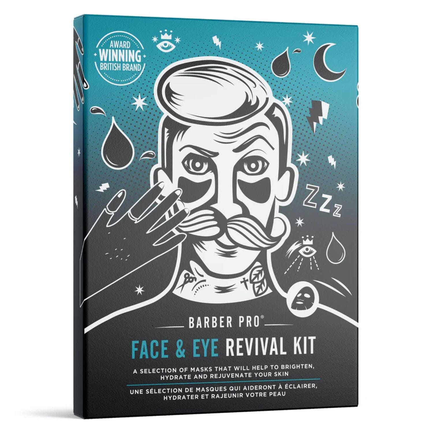 Barber Pro Face & Eye Revival Kit Masks Barber Pro 