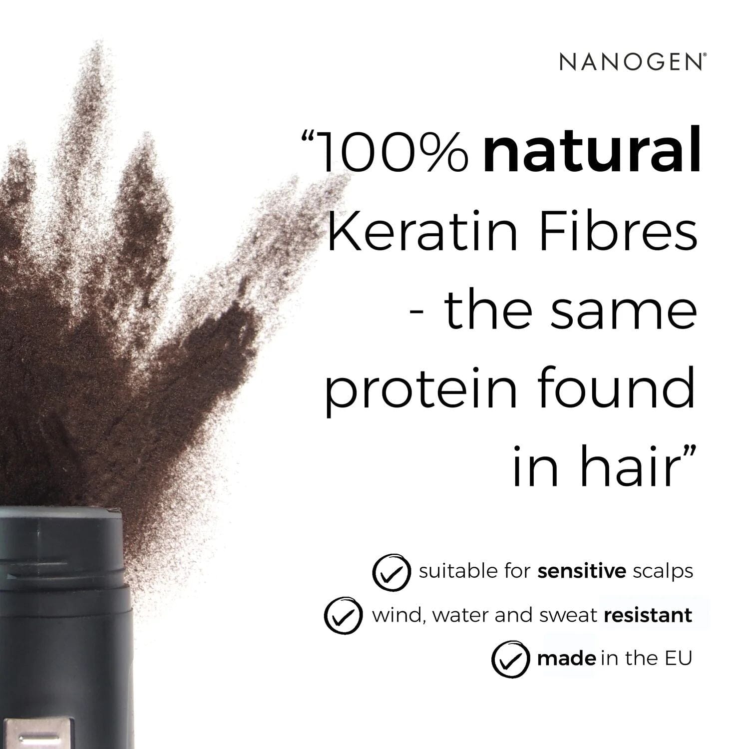 Nanogen Keratin Hair Fibres - 30g (Colour options) Hair Loss Treatments Nanogen 