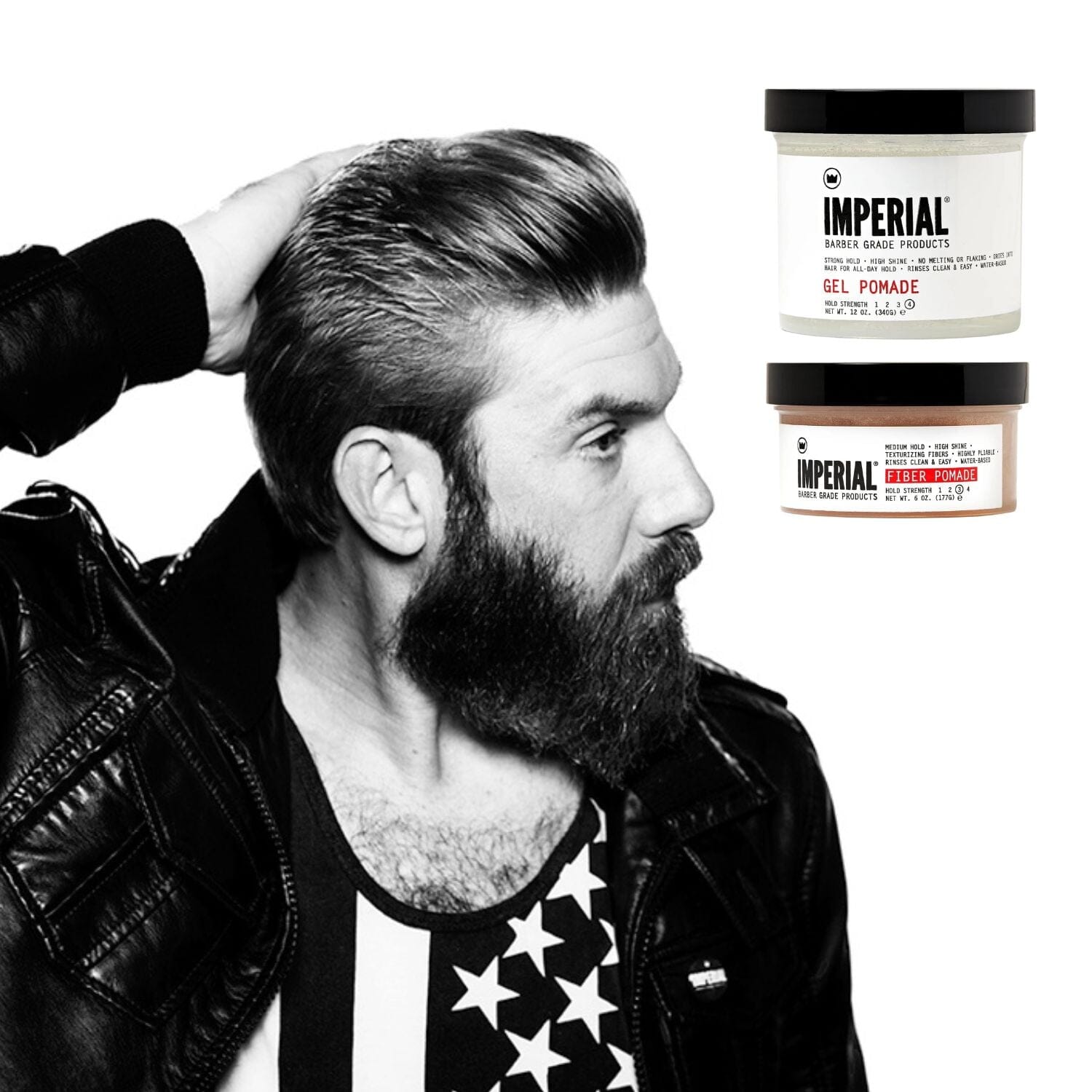 Imperial Gel Pomade (Size Options) Pomades Imperial Barber Products 