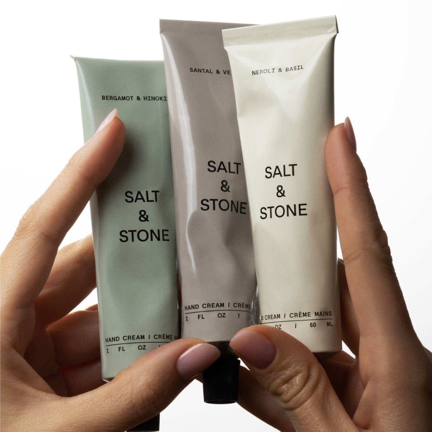 Salt & Stone Hand Cream - Bergamot & Hinoki (60ml) Hand Care Salt & Stone 