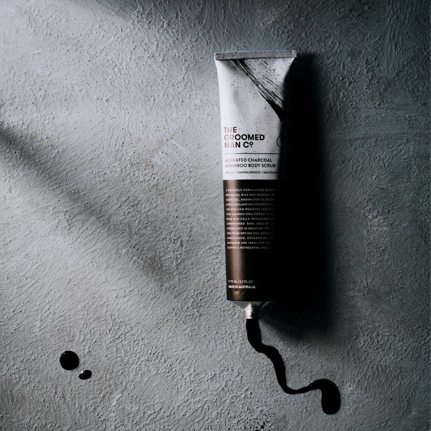 The Groomed Man Co. Activated Charcoal Body Scrub (170ml) Body Scrubs The Groomed Man Co. 