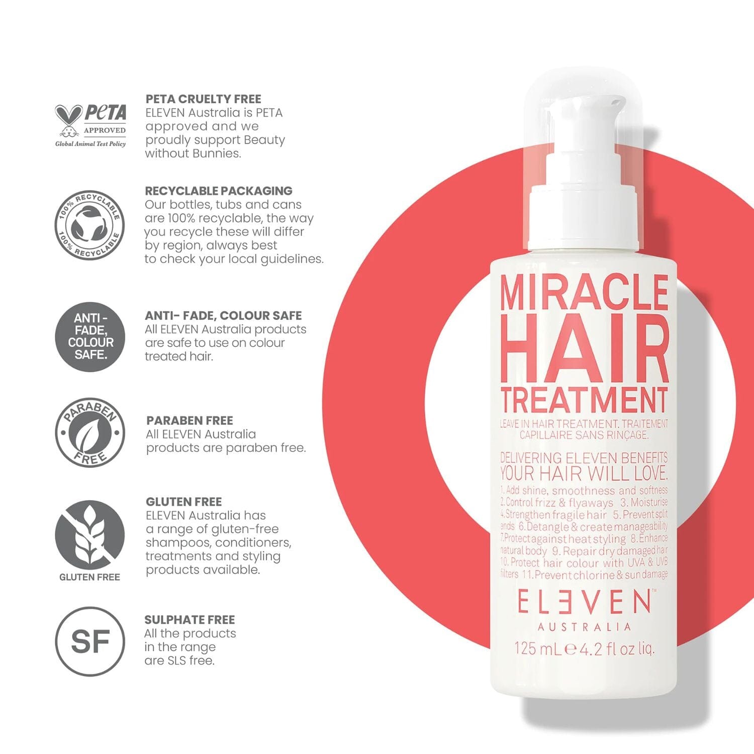 Eleven Australia Miracle Hair Treatment (125ml) Conditioners Eleven Australia 