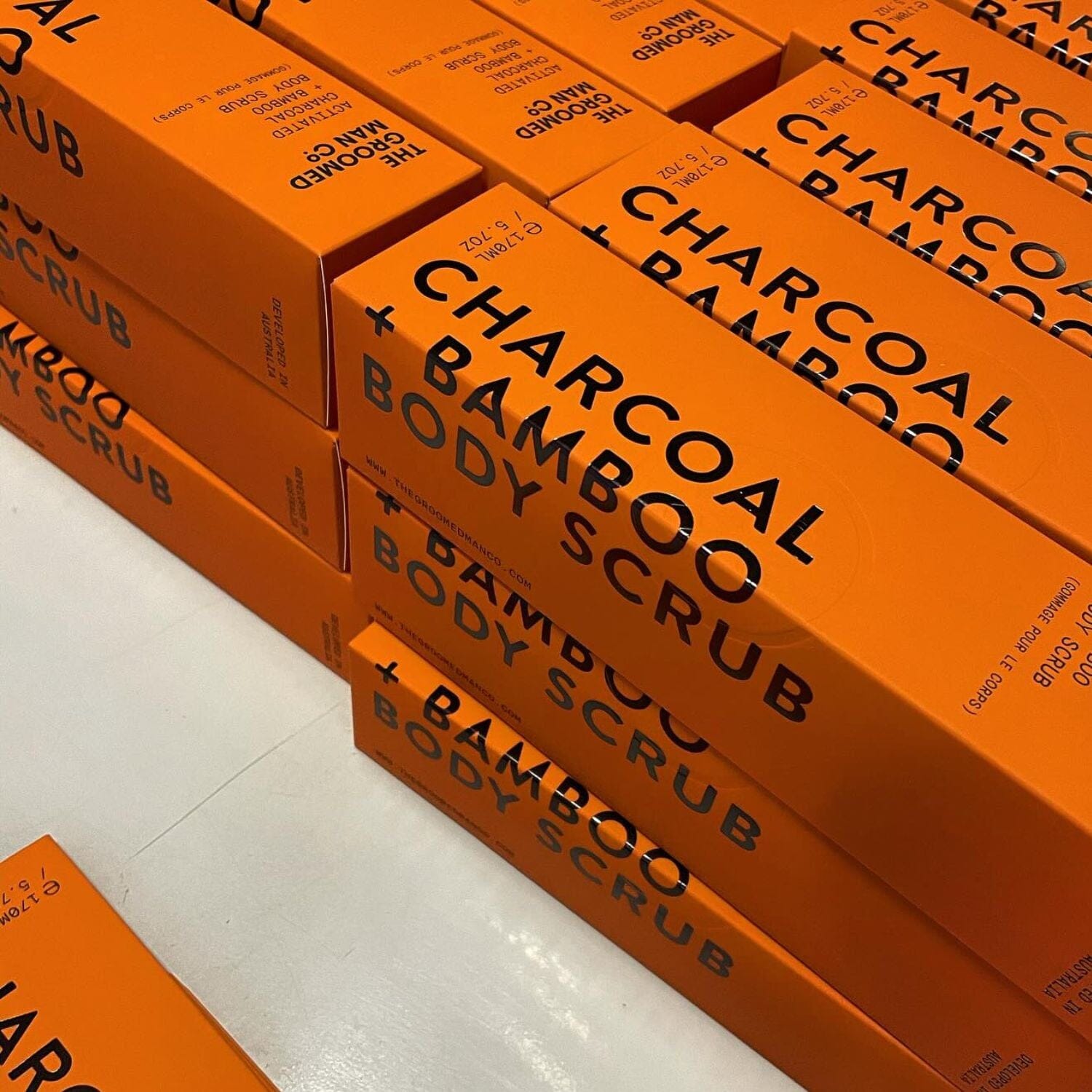 The Groomed Man Co. Activated Charcoal Body Scrub (170ml) Body Scrubs The Groomed Man Co. 