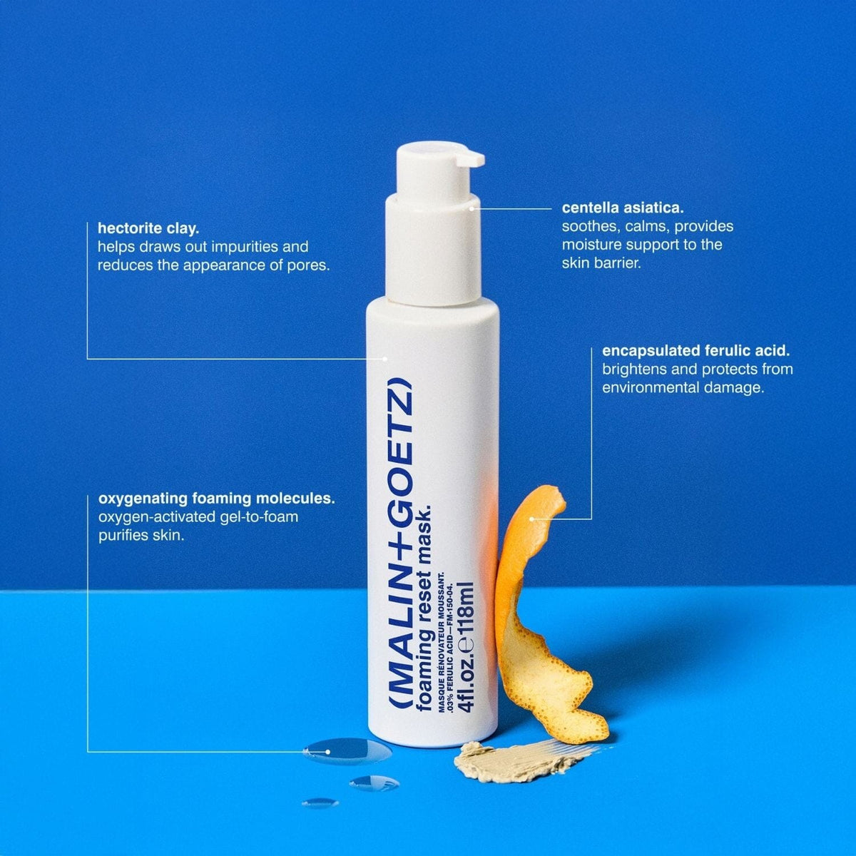 (Malin+Goetz) Foaming Reset Mask (Size Options) Masks (Malin+Goetz) 