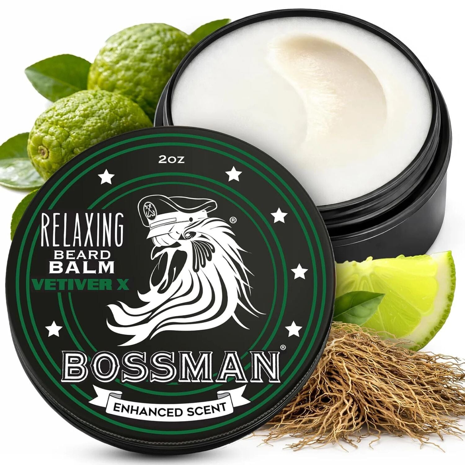 Bossman Relaxing Beard Balm - Vetiver X (2oz) Beard Balms Bossman 