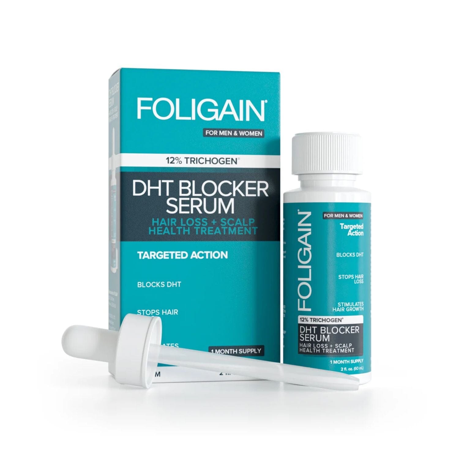 Foligain Hair Regrowth DHT Blocker Serum with 12% Trichogen (59ml) Hair Loss Treatments Foligain 