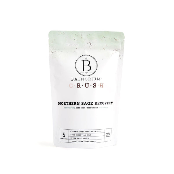 Bathorium Crush Relaxing Bath Soak - Northern Sage Recovery (Size Options) Bath Salt / Soaks Bathorium 600g (5 bath) 