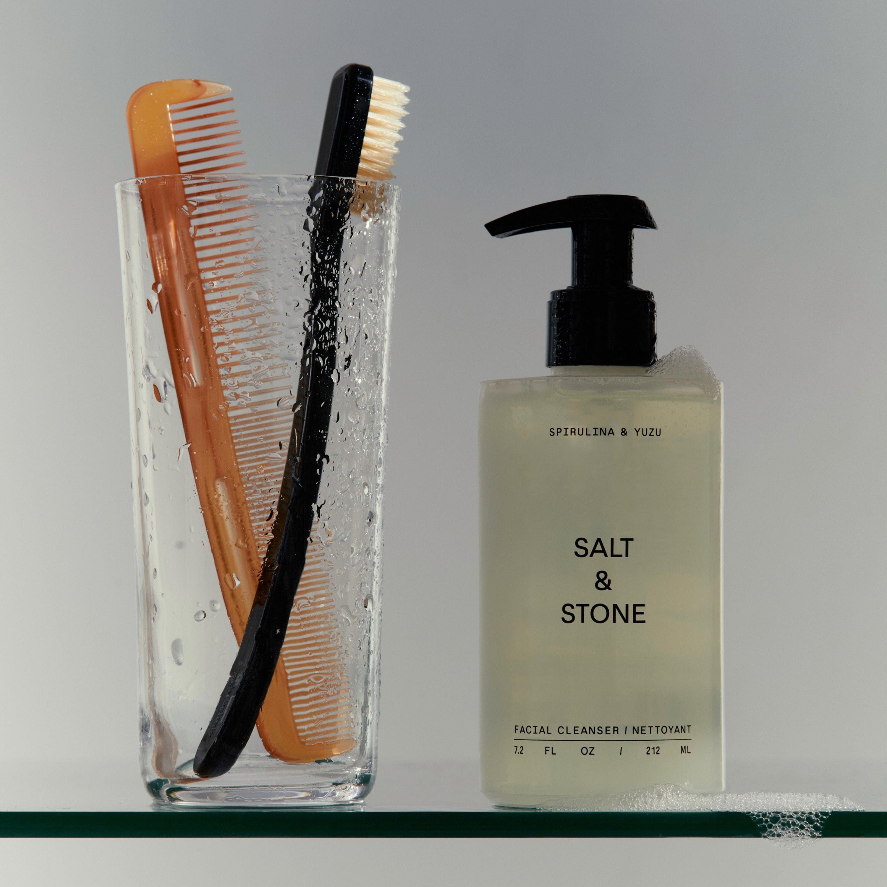 Salt & Stone Spirulina & Yuzu Facial Cleanser (212ml) Cleansers Salt & Stone 