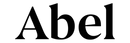 Black 'Abel' text on a transparent background