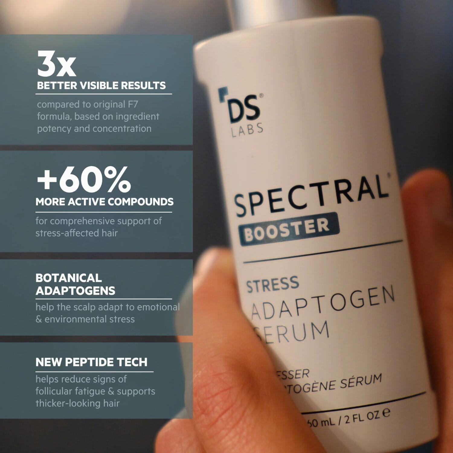 DS Laboratories Spectral Booster - Stress Adaptogen Serum (60ml) Hair Loss Treatments DS Laboratories 