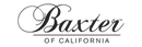 Baxter of California logo in black on a green background