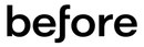 Black 'before' text on a white background