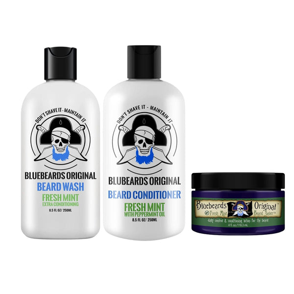 Bluebeards Original Triple Mint Beard Kit Trio Beard Sets Bluebeards 