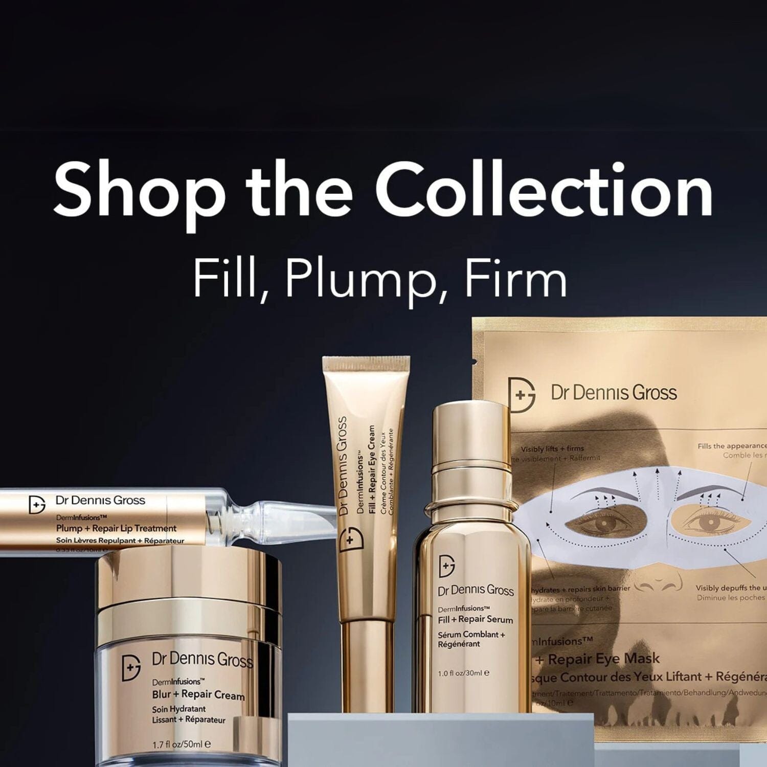 Dr. Dennis Gross DermInfusions Fill + Repair Eye Cream (15ml) Undereye Dr. Dennis Gross 