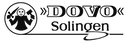 Dovo Solingen logo with a monkey icon in black on a white background